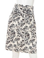 プリントウエスト花柄コクーンスカート