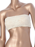 レースチューブトップス