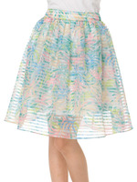 【dazzlin】シアーボーダープリントスカート