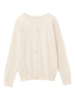 クルーネックニットカーディガン