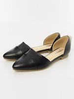 フラット ポインテッドトゥ パンプス