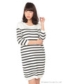 ボーダーニットワンピース
