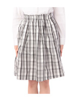 チェック柄ミディ丈フレアスカート