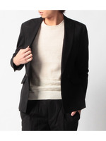 リネン混ダブルジャケット