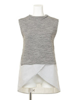【CASUAL】ハイネックレイヤードTOPS