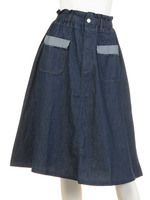 【mystic】デニムフレアスカート