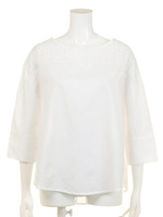 【mystic】レースヨークドルマンプルオーバー