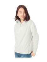 サイドジップフードパーカー