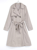 ベーシックロングトレンチコート