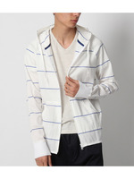 ボーダージップパーカ