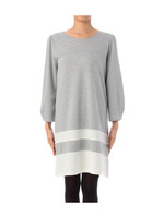 裾ボーダーカットソーワンピース