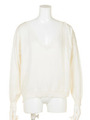 VネックドルマンシルクニットTOPS