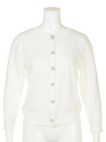 ビジュー釦カーデ