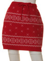 BANDANA KNIT SKIRT/RED