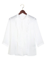 JOCLR GG 前フリルブラウス/White