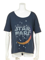 MOON STAR WARS ロゴドルマンTシャツ/NewNavy