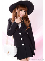 ROSEボタン美ジャケット/ピンク