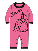 Saruru　FACE　ロンパース/ピンク