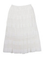 See‐through　border　long　skirt/white