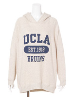 UCLA×Ehwgルーズパーカー/Light Gray Mixture