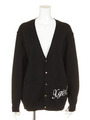 V-NECK KNIT CARDIGAN/BLUE