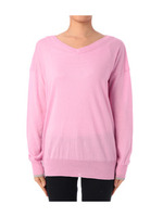 Vネックチュニックプルオーバー/ピンク系(072)