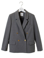 W前ブレザージャケット/GRY