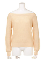 [L.B DAILY STOCK]オフショルニットプルオーバー/GRY