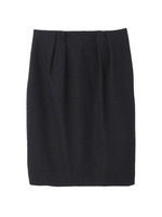 [L]コンフォートストレッチスカート/ネイビー系(093)