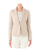 [L]サテン衿コットンリヨセルカノコジャケット/グレー系(912)