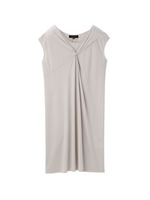 [L]ツイストデザインワンピース/グレー系(013)