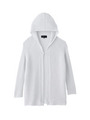 [L]ホールガーメントニットパーカ/ホワイト(001)