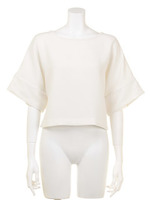 [Salon de Balcony]Wクレープブラウス/YEL