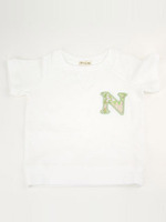 kidsツイード刺繍ロゴトップス/WH