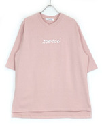 merciロゴTシャツ/ベージュ