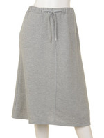 【BIJ】 裏毛カットミディSK/ライトグレー