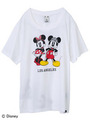 【Disney Collection】MICKEY & MINNIE S/S BIG TEE/BLACK
