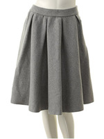 【ECURY】【JJコラボ】Aラインニットスカート/ライトグレー