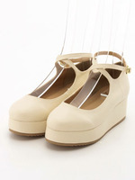 【Fi.n.t】クロスストラップパンプス/OFFWHITE