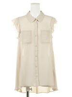 【JILL　by　JILLSTUART】CHIFFON　BLOUSES　　　　　/ホワイト