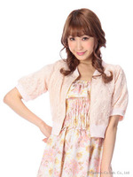 【LIZ LISA】レースブルゾン/ピンク