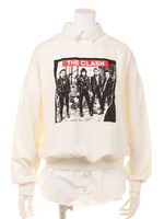 【MEN｀S LIKE】THE CLASH PHOTO シャツレイヤードPO/ブラック