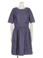 【Omekashi】肩タックワンピース/ブラック