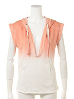 【Planet blue world】フード付きグラデーションカットソー/ネービー