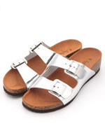 【SONIA.C】LAMINATO 2 BUCKLE SANDAL/GOLD