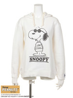 【X-girl × SNOOPY】SNOOPY SWEAT PULLOVER/WHITE
