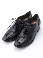 【enchanted】本革ウイングチップレースアップシューズ/ミント