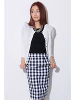 【アウトレット特別価格】カゴ編ニットカーデ/BLUE