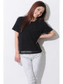 【アウトレット特別価格】ストライプレイヤード風TOP/WHITE