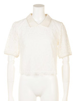 【美人百花3月号掲載】襟付きレースブラウス/コン